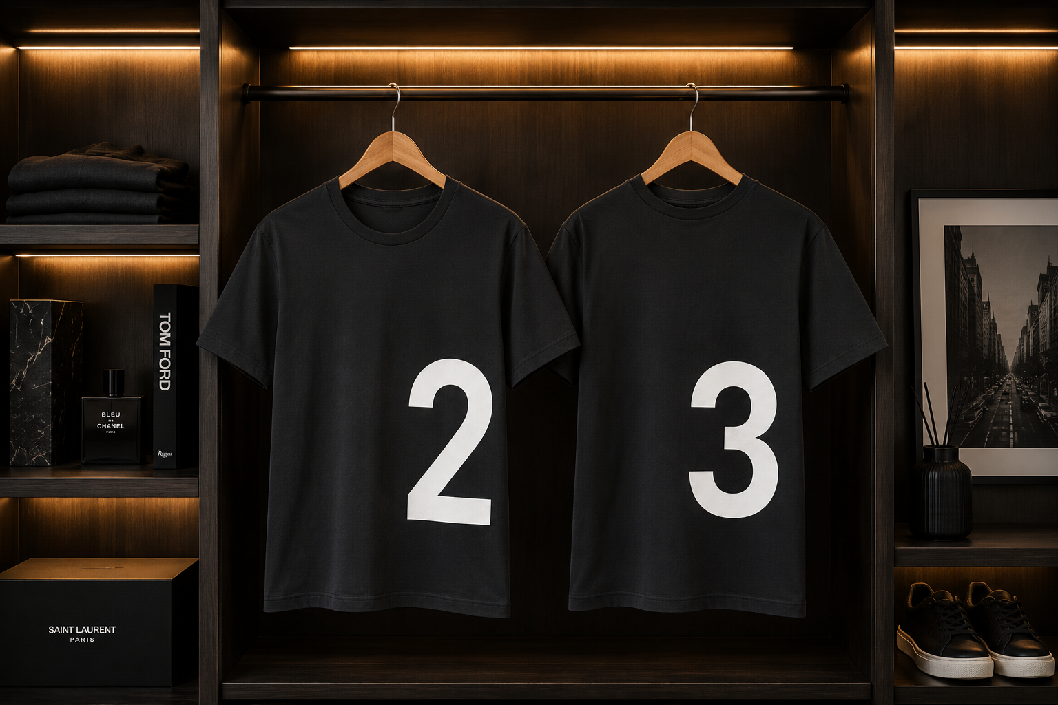Number 23 Half Sleeve Round Neck T-Shirt
