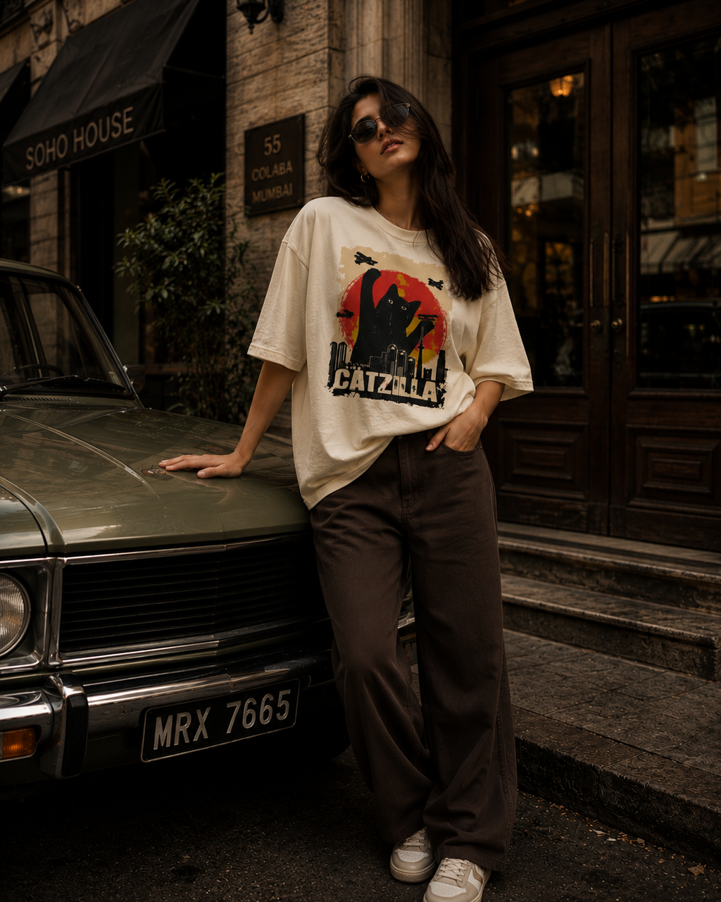 Catzilla Oversized Unisex T-Shirt