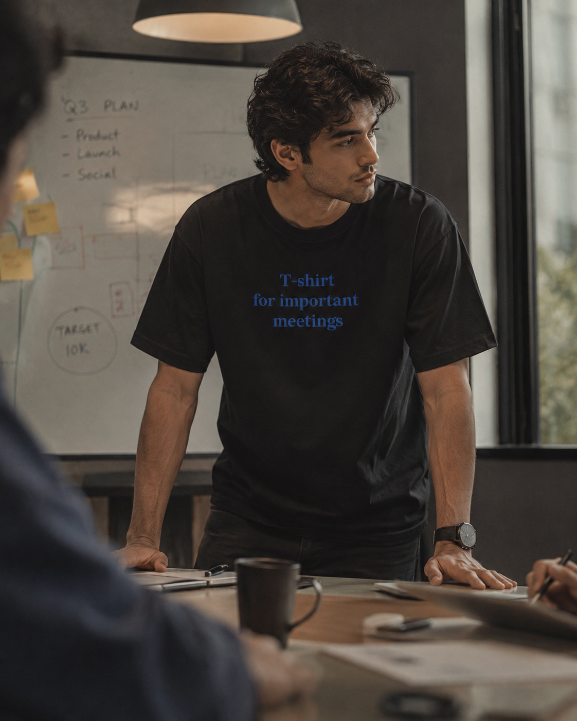 Important Meetings Oversized Unisex T-Shirt