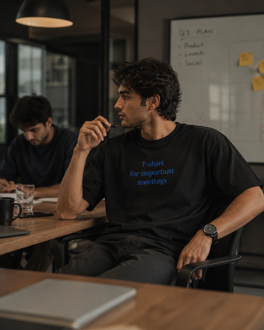 Important Meetings Oversized Unisex T-Shirt