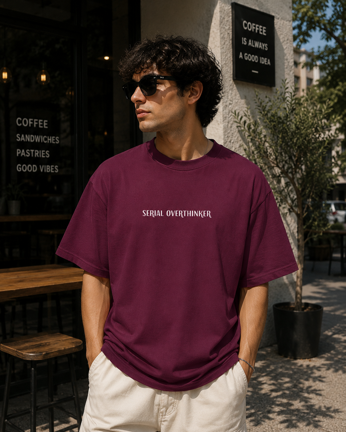 Serial Overthinker Oversized Unisex T-shirt