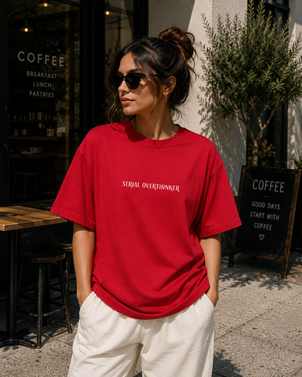 Serial Overthinker Oversized Unisex T-shirt