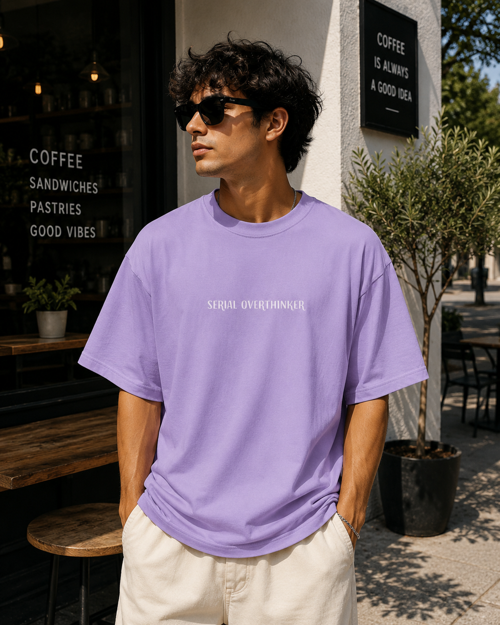 Serial Overthinker Oversized Unisex T-shirt