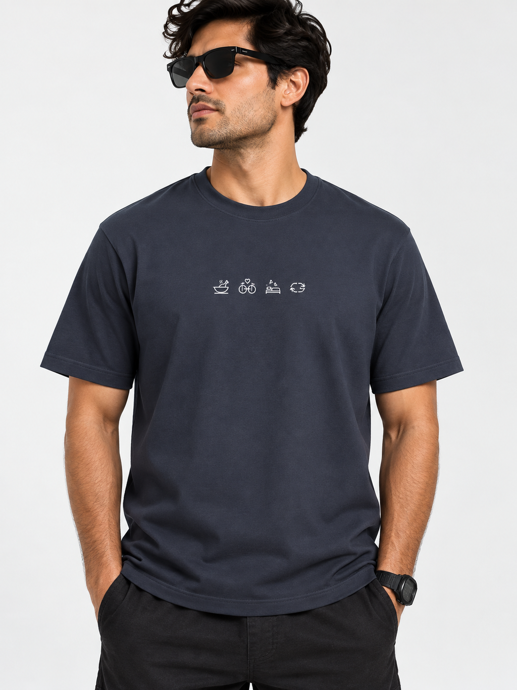 Iron Culture Half Sleeve Round Neck Regular T-Shirt