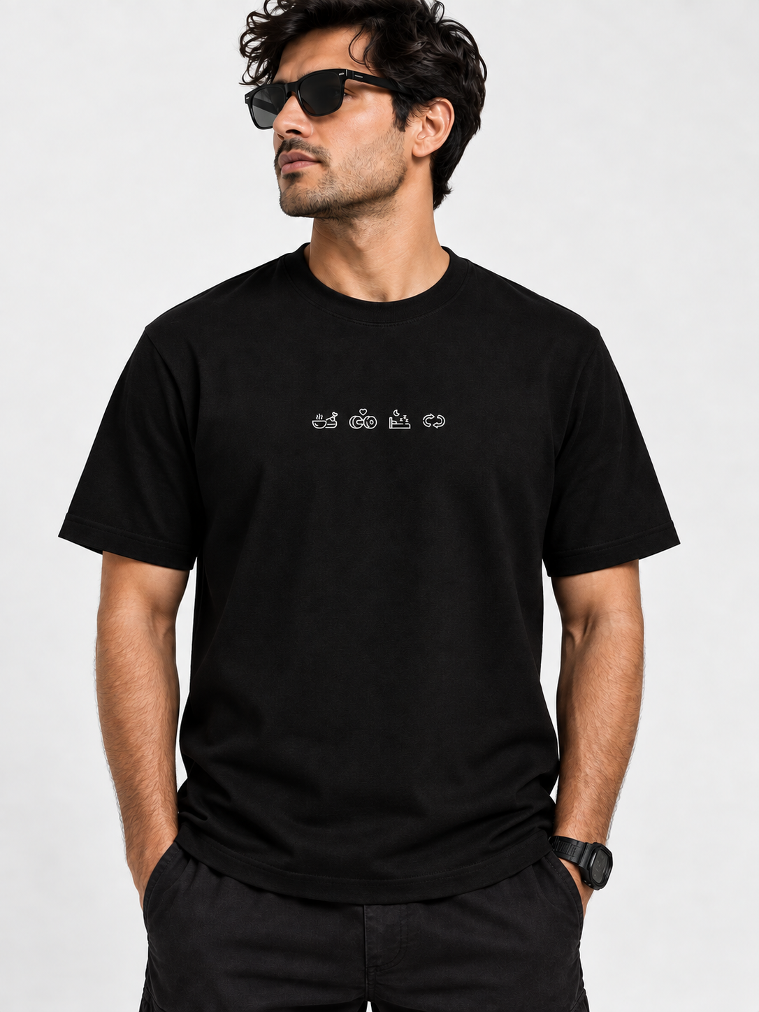 Iron Culture Half Sleeve Round Neck Regular T-Shirt