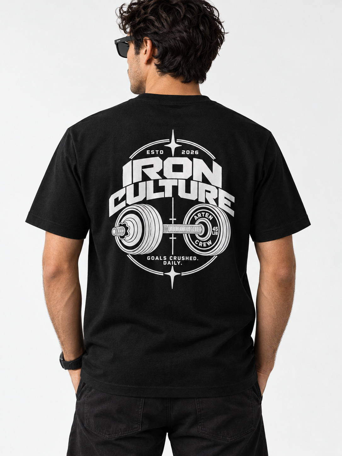Iron Culture Half Sleeve Round Neck Regular T-Shirt