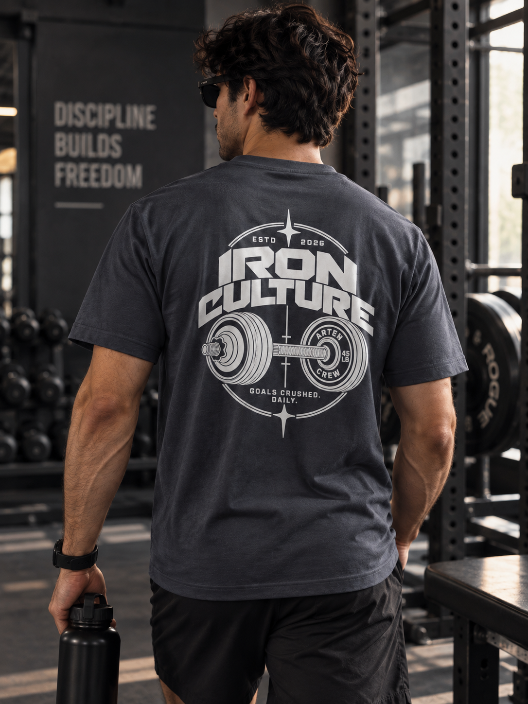 Iron Culture Half Sleeve Round Neck Regular T-Shirt