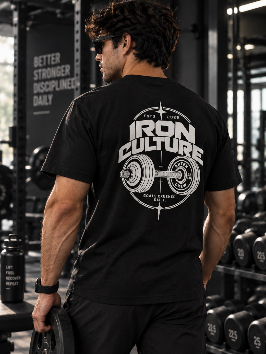 Iron Culture Half Sleeve Round Neck Regular T-Shirt