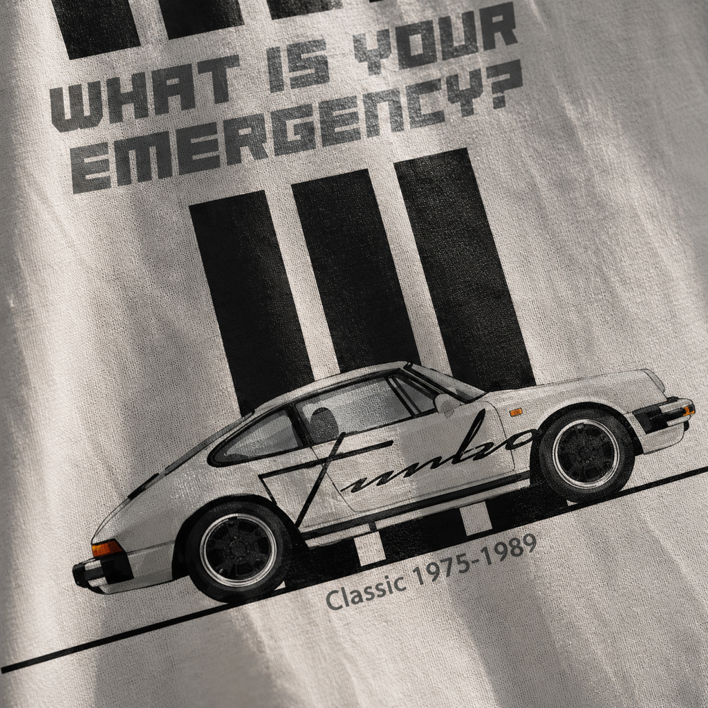 911 Classic Cars Oversized Men’s Tee