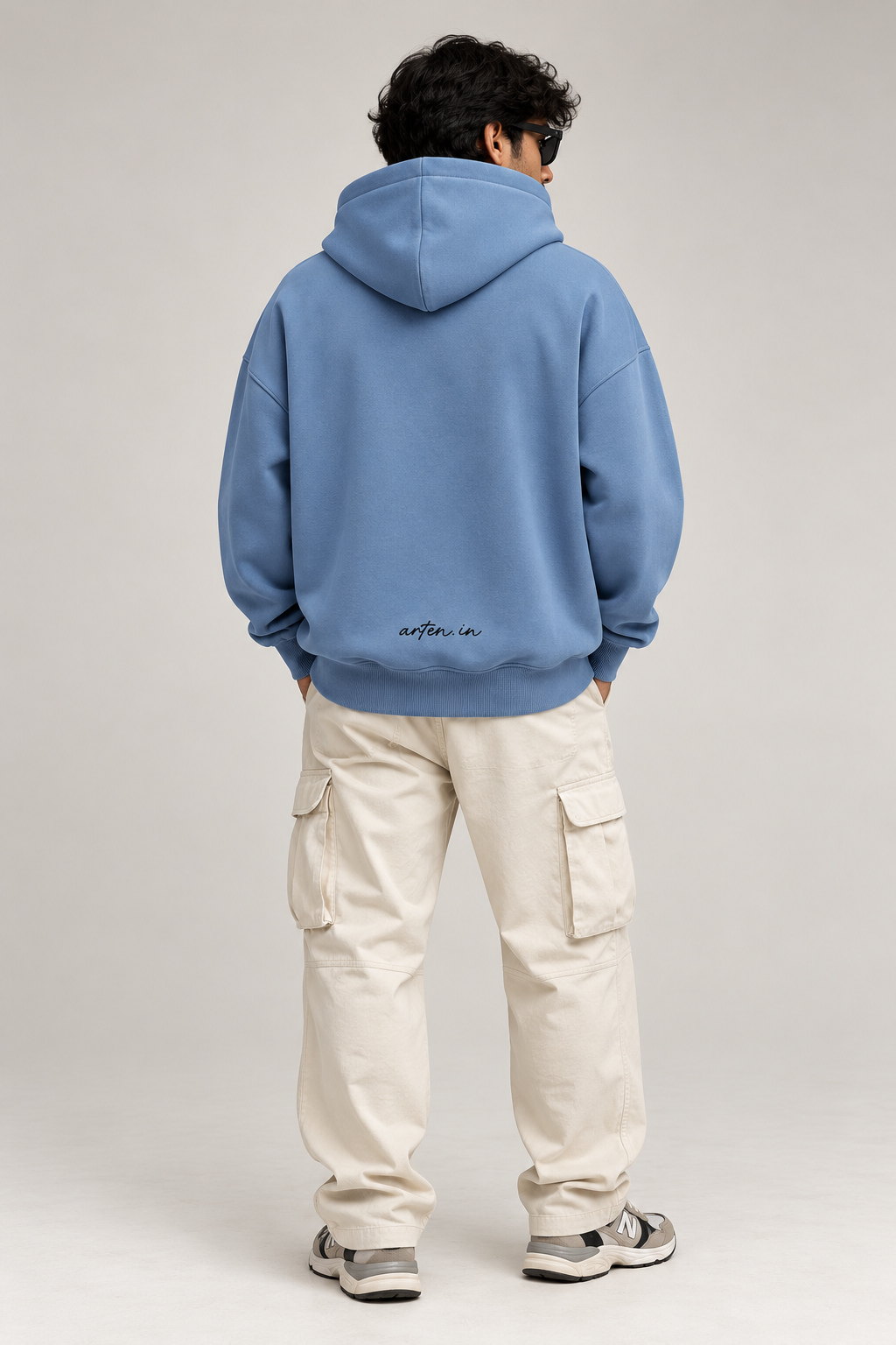 Blue Phoenix 350 GSM Oversized Hoodie - Jordy Blue