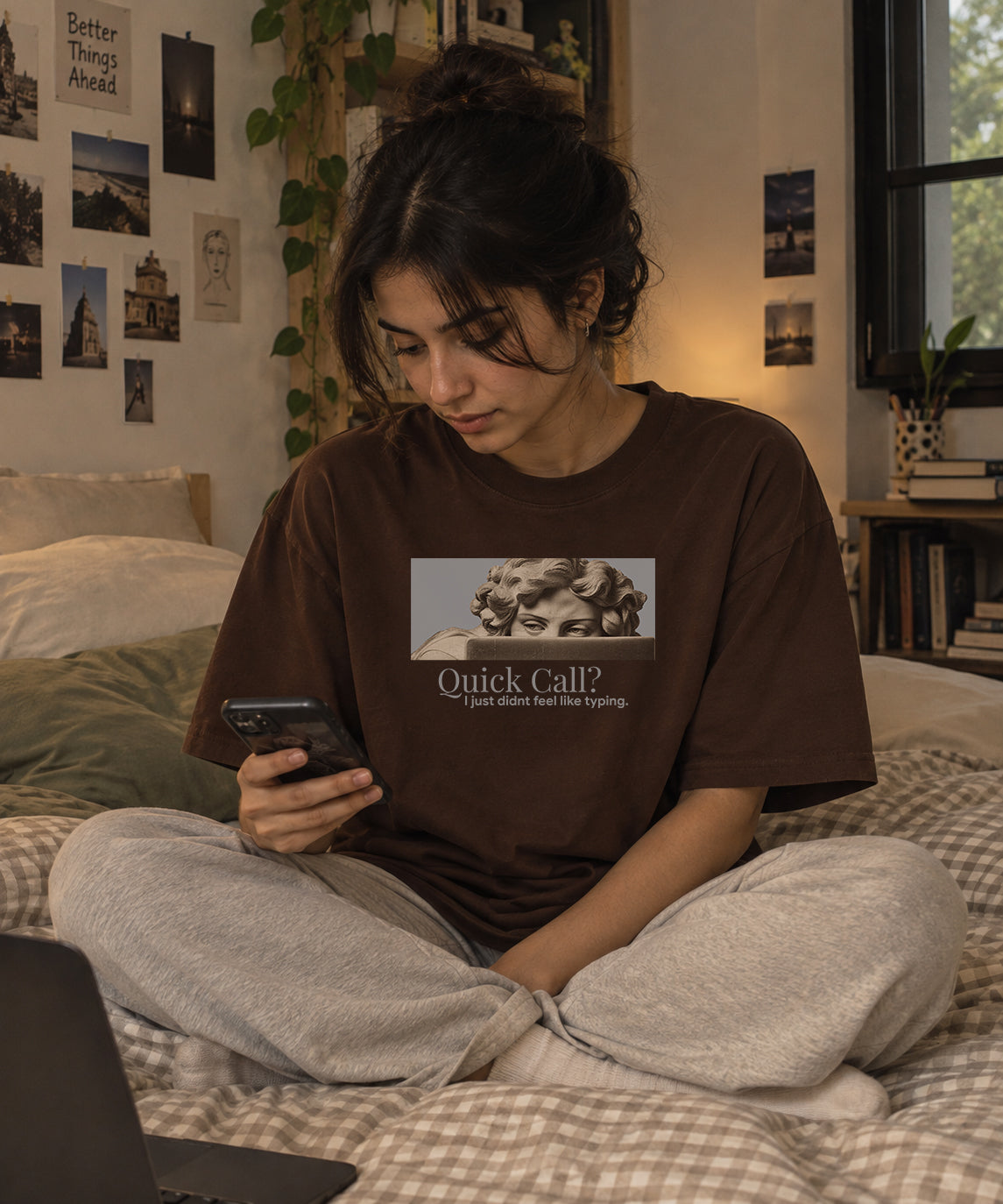 Quick Call Unisex Oversized T-Shirt